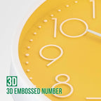 Wall Clock Non-Ticking Silent Modern Simple Style Round Decor Clock - Image 6