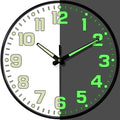 Glow in The Dark Wall Clock Non Ticking, 10 inch Silent Wall Clocks Battery by MABPEDO