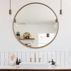WallBeyond Round Wood Mirror by WallBeyond