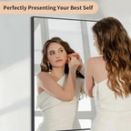 Koonmi Black Mirrors for Wall, 36x48 Inch Bathroom Mirror, Rectangular Wall - Image 9
