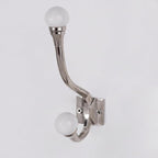 Indian Shelf Pack of 12 Heavy Duty White Double Prong Ceramic Decorative Wall - Image 6