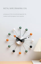 NUOVO 13 Inch Multicolor Mid Century Creative Silent Quartz Personality Funny - Image 4
