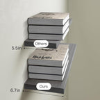 BAYKA Floating Shelves Grey, 22.5 inch Rustic Wood Wall Mounted Shelves - Image 6