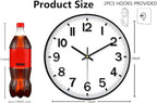 Wall Clocks Battery Operated, 12 Inch Non Ticking Digital Wall Clock, Silent - Image 3