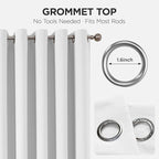 Joydeco Blackout Patio Sliding Door Curtains 90 Inches Long, Grommet Privacy - Image 9