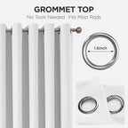 Joydeco Blackout Door Curtain for Doorway Privacy 90 Inches Long, Grommet - Image 9
