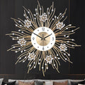 SIN&MI Large Wall Clocks, Silent Sunflower Shape Chic Decorative Wall Clock by SINMI