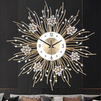 SIN&MI Large Wall Clocks, Silent Sunflower Shape Chic Decorative Wall Clock by SINMI