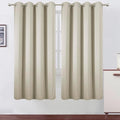 LEMOMO Blackout Curtains 66 x 72 Inch Long Light Beige Curtains Set of 2 Panels by Lemomo