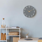 Roymnie Wall Clock 14 Inch, Modern Wall Clocks Battery Operated, Silent Non - Image 6