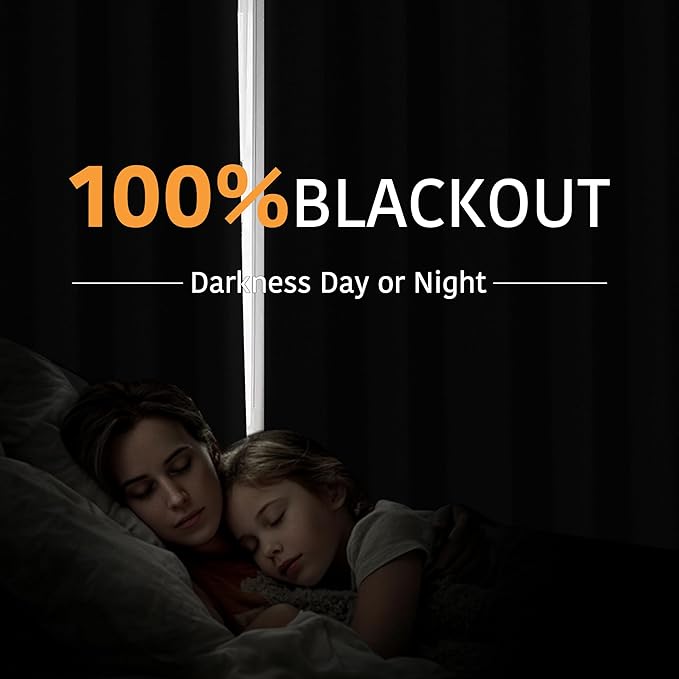 RYB HOME 100% Blackout Room Divider Curtains - Image 3