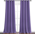 NICETOWN Lilac Purple Blackout Curtains 108" Long, 2 Pieces - Image 2