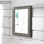 AAZZKANG Mirrors for Wall with Wooden Frame Rustic Wall Mirror Rectangular - Image 2
