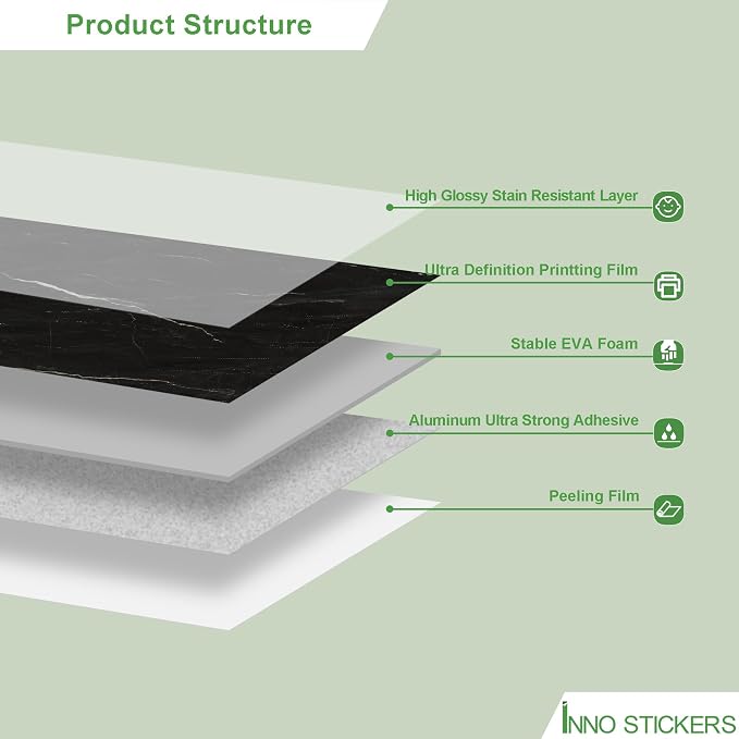 Marble Peel and Stick Waterproof Wall Paneling, Covers 38.75 Sq. Ft. - Image 3