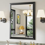 Briivue 28x36 Inch Black Bathroom Mirror by Briivuemodernmirrors