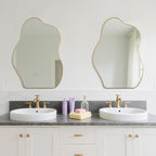 BOMINICA Irregular Wall Mirror Asymmetrical Mirror, Decorative Wall Mirror - Image 7