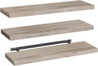 RALGEND Floating Shelves for Wall, 1.5" Thick Wall Shelf Set of 3 by RALGEND