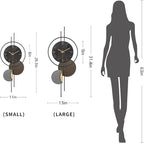 Modern Wall Clock for Living Room, Large Black Decorative Wall Clock, Creative - Image 5