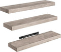 RALGEND Floating Shelves for Wall, 1.5" Thick Wall Shelf Set of 3 by RALGEND