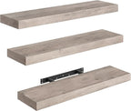 RALGEND Floating Shelves for Wall, 1.5" Thick Wall Shelf Set of 3 by RALGEND