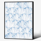 Light Blue Shell Poster Vintage Coastal Cowgirl Wall Art Modern Fashion Preppy by Unknown
