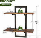 Bamworld Wall Planters for Indoor Plants Window Plant Shelves Vertical Plant - Image 2
