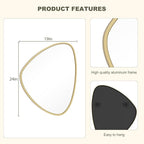 WallBeyond Asymmetrical Mirror, Irregular Wall Mirror, Wall Mirrors Decorative - Image 6