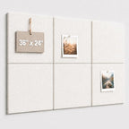 Large Cork Boards for Walls – 36" x 24" Self Adhesive Felt Wall Tiles by CreateYourIdealSpace