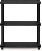 Furinno TURN-S-TUBE Storage Shelves, 3-Tier Book Shelf, Corner Shelf, Toolless - Image 5