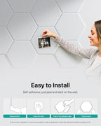 18 Pack Hexagon Acoustic Panels, Self-Adhesive Soundproof Wall Panels, High - Image 8