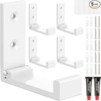 Folding Coat Hooks, Foldable Adhesive Hooks, Headphone Jacket Holder, Aluminum by SPLAYTAP