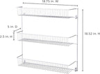 ClosetMaid 3-Tier Hanging Wall Mounted Metal Rack - Image 13