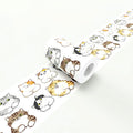 Wallpaper Border Peel and Stick Cute Cartoon Cat by WEISENI