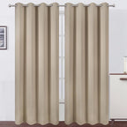 LEMOMO Khaki Thermal Blackout Curtains/52 x 95 Inch/Set of 2 Panels Room by Lemomo