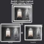 LOAAO 40"X36" LED Bathroom Mirror - Image 6