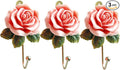 3 Pack Pink Flower Decorative Hooks by MDPLY