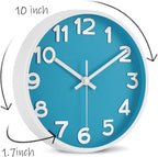 HIPPIH Wall Clock 2 Pack, 10 Inch Modern Wall Clocks Battery Operated, Non - Image 2