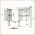 Medicine Cabinet, Wooden Bathroom Wall Cabinet - Image 2