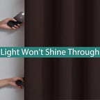 Yakamok 100% Blackout Lined Panels, Thermal Insulated Blackout Curtains - Image 3