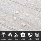 AULIGET 100-Piece Beige Slate Peel and Stick Backsplash Wall Tiles, Laundry Room - Image 3