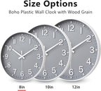 HZDHCLH Wall Clocks Battery Operated, Wall Clock Gray, 8 inch Wall Clock Silent - Image 5
