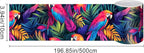 HOMETITUTE Wallpaper Border Peel and Stick Wall Border Tropical Parrot Theme - Image 3