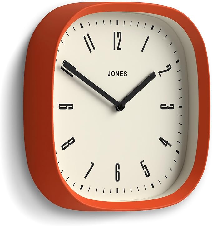 JONES CLOCKS® Marvel Wall Clock | Modern Retro Rounded Square Clock | 10 inch | - Image 2