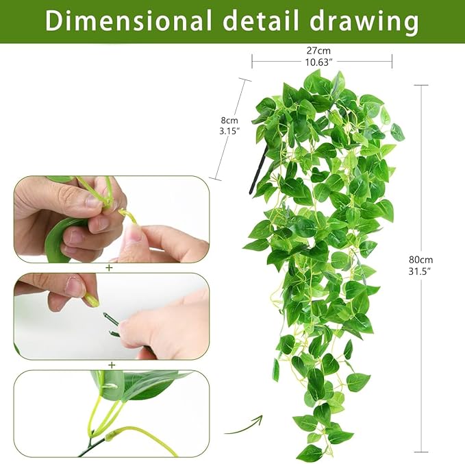 ZFProcess Artificial Hanging Plants - Image 2