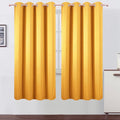 LEMOMO Blackout Curtains 66 x 72 Inch Long Yellow Curtains Set of 2 Panels Room by Lemomo