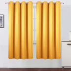 LEMOMO Blackout Curtains 66 x 72 Inch Long Yellow Curtains Set of 2 Panels Room by Lemomo