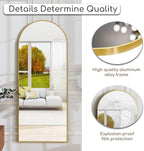 Dewfig Arched Full Length Mirror, Full Body Mirrors - Image 8