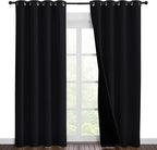 NICETOWN High-End Thermal Curtains, Full Blackout Curtains 86 inches Long by NICETOWN