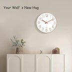 Wall Clock, Silent Wall Clocks Battery Operated 10 Inch- Modern Non Ticking - Image 2