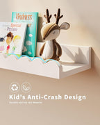 Shario Nursery Book Shelves, Scalloped Shelves, Wall Book Shelves - Image 3